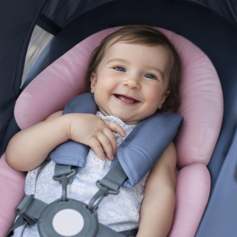 COOLBEBE Upgraded 3-in-1 Babybody Support for Newborn Infant Toddler - Extra Soft Car Seat Insert Cushion Pad, Perfect for Carseats, Strollers, Swings, Pink - Image 2